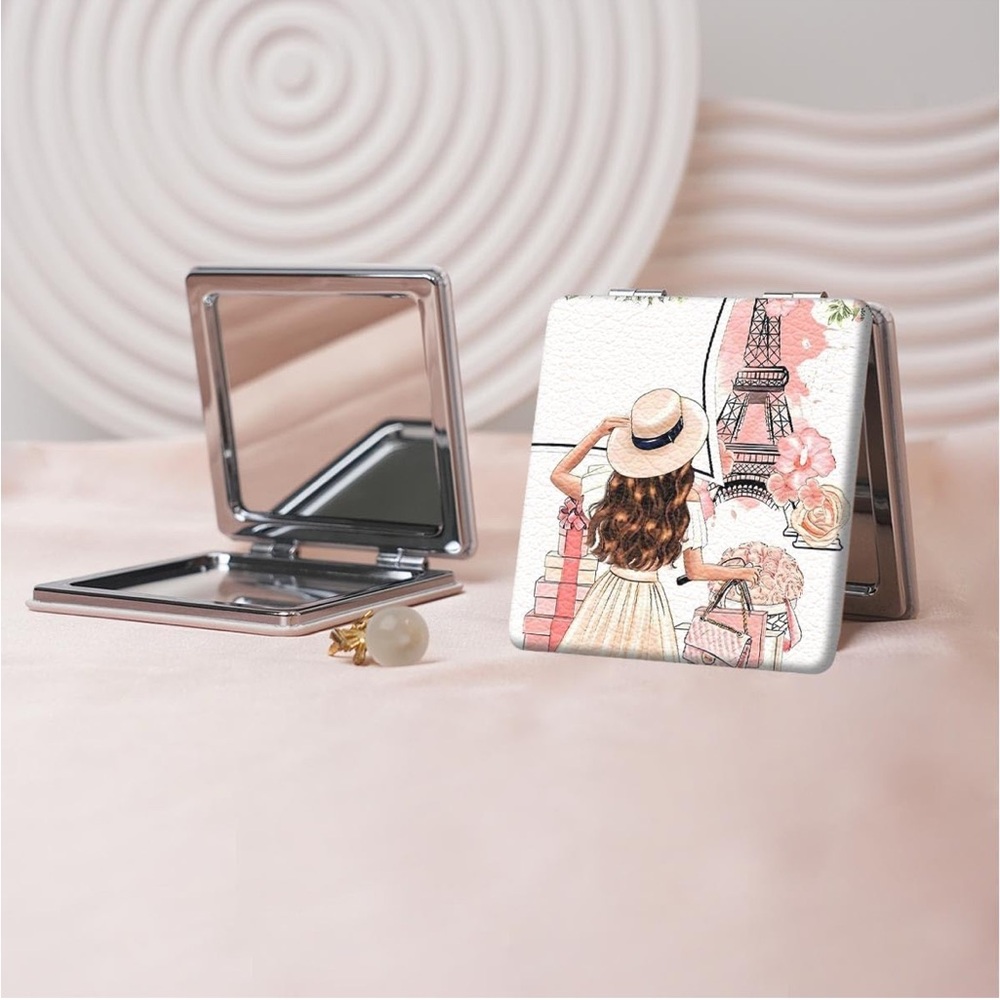 FLASH SALE**Chic Parisian Compact Makeup Mirror (Buyers choice 1, 2, or 3).